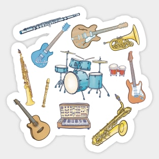 Musical instruments Sticker